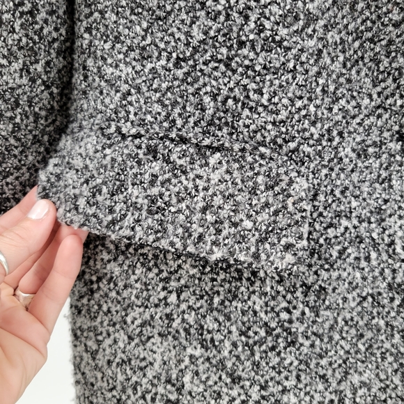 INSIGHT Marled Oversized Blazer Coat Black - Picture 9 of 16